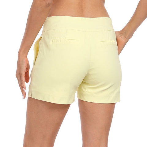 Pull-on Chino Shorts for Women with 4" Inseam