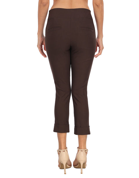 Pull On Capri Pants for Women with Pockets