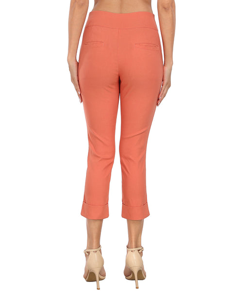 Pull On Capri Pants for Women with Pockets