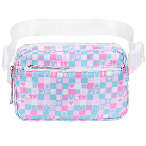 Cross Body Belt Bag 2L Fanny Pack with Adjustable Strap