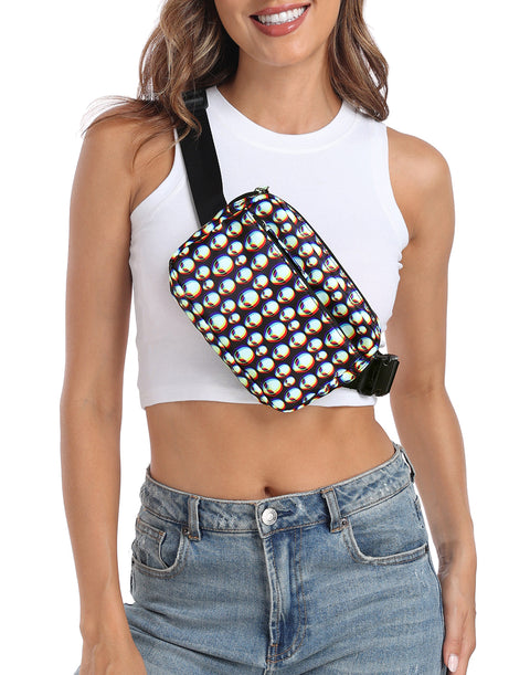 Cross Body Belt Bag 2L Fanny Pack with Adjustable Strap