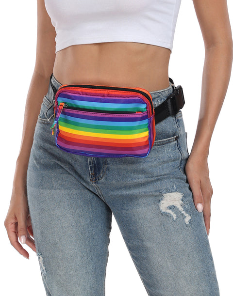 Cross Body Belt Bag 2L Fanny Pack with Adjustable Strap