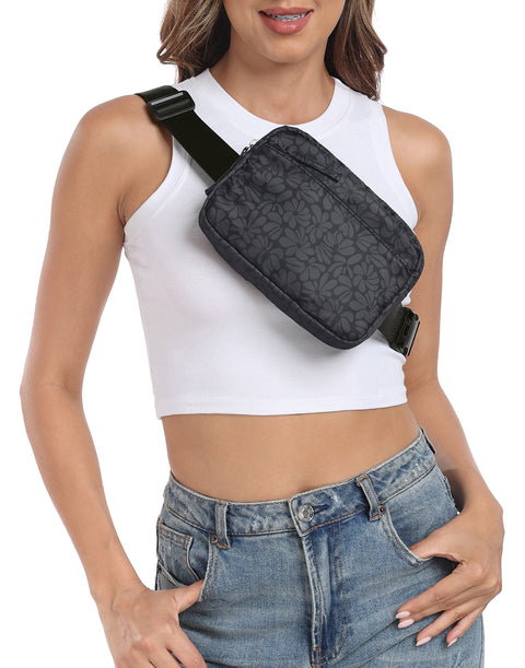 Cross Body Belt Bag 2L Fanny Pack with Adjustable Strap