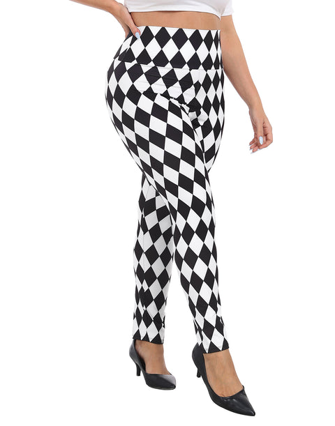 Plus Size High Waisted Halloween Graphic Leggings