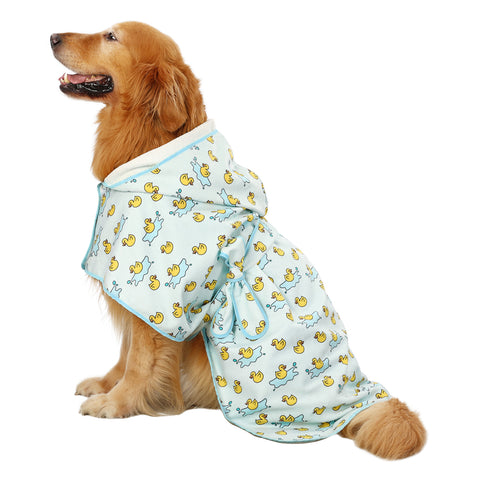 Dog Bathrobe Drying Towel with Hood