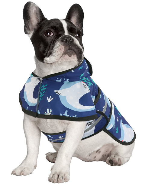 Patterned Dog Raincoat with Hood