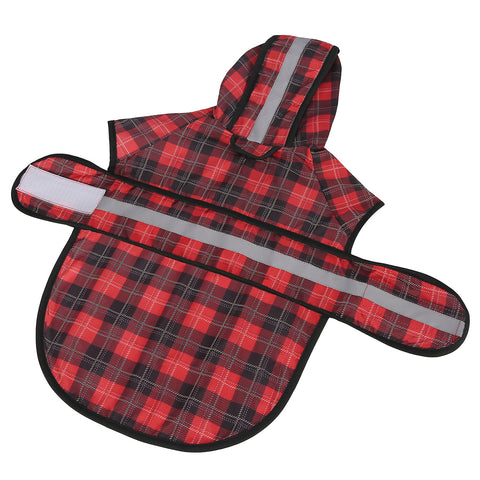 Patterned Dog Raincoat with Hood