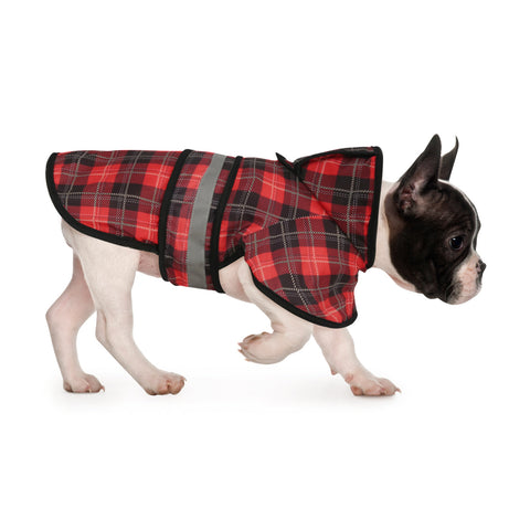 Patterned Dog Raincoat with Hood