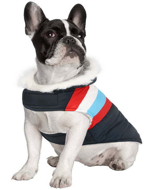 Dog Puffer Jacket with Harness Hole