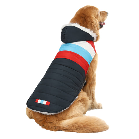 Dog Puffer Jacket with Harness Hole