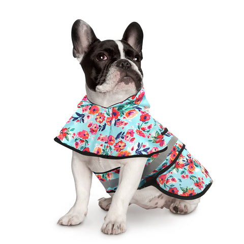 Patterned Dog Raincoat with Hood