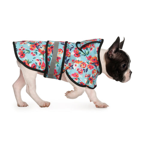 Patterned Dog Raincoat with Hood