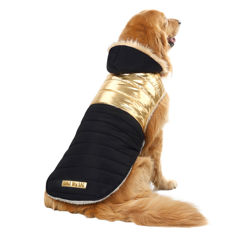 Dog Puffer Jacket with Harness Hole