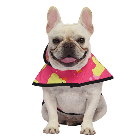 Patterned Dog Raincoat with Hood