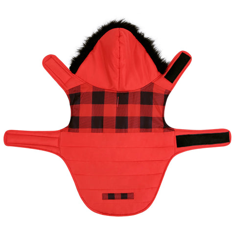 Dog Puffer Jacket with Harness Hole