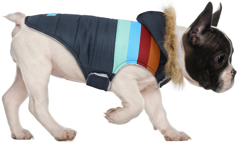 Dog Puffer Jacket with Harness Hole