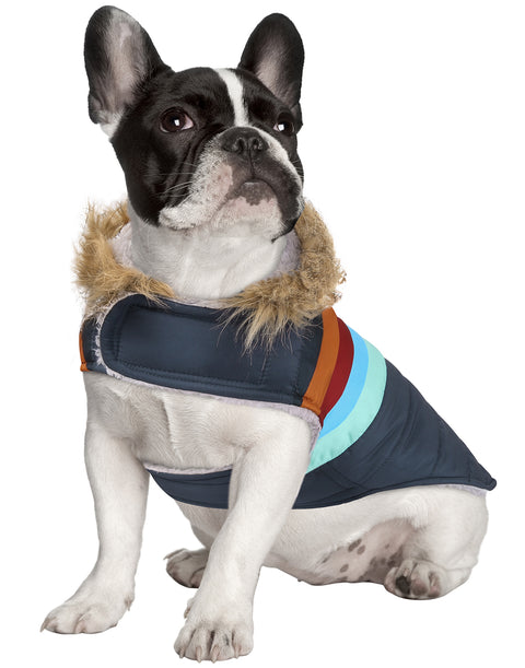 Dog Puffer Jacket with Harness Hole