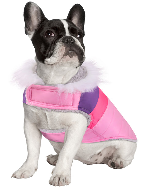 Dog Puffer Jacket with Harness Hole