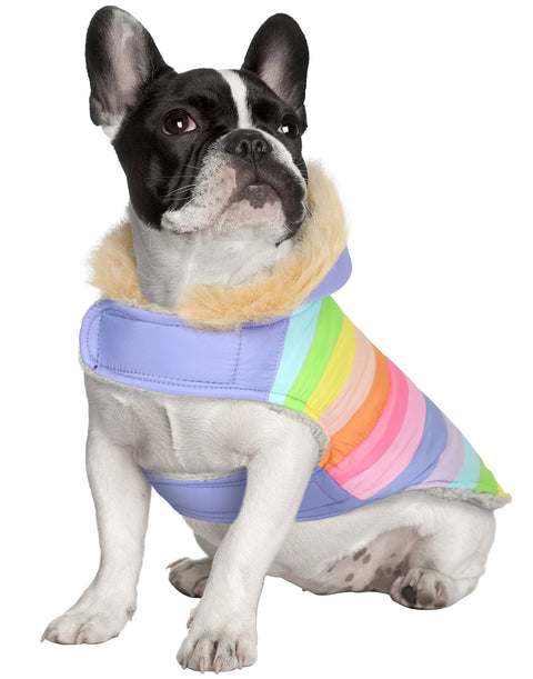 Dog Puffer Jacket with Harness Hole