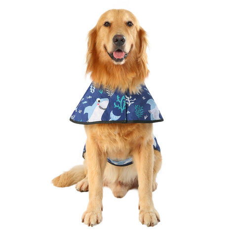 Patterned Dog Raincoat with Hood