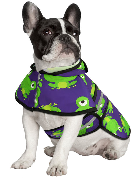 Patterned Dog Raincoat with Hood