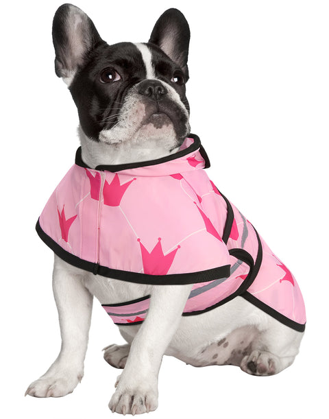 Patterned Dog Raincoat with Hood