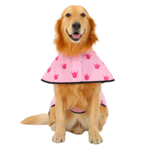 Patterned Dog Raincoat with Hood