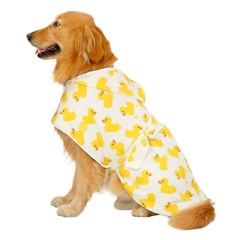 Dog Bathrobe Drying Towel with Hood