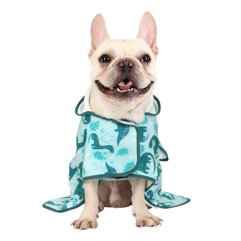 Dog Bathrobe Drying Towel with Hood