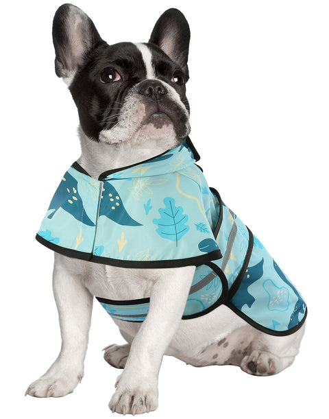 Patterned Dog Raincoat with Hood