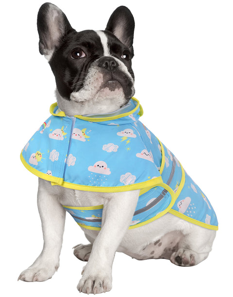 Patterned Dog Raincoat with Hood