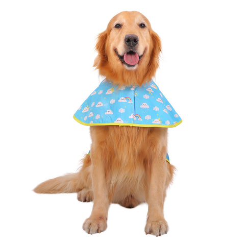 Patterned Dog Raincoat with Hood