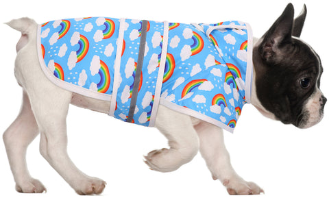 Patterned Dog Raincoat with Hood