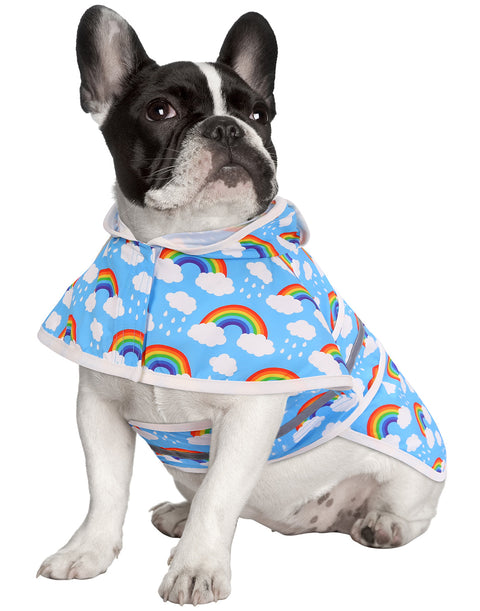 Patterned Dog Raincoat with Hood