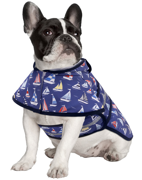 Patterned Dog Raincoat with Hood