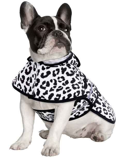 Patterned Dog Raincoat with Hood