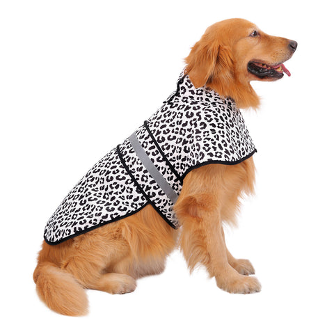 Patterned Dog Raincoat with Hood