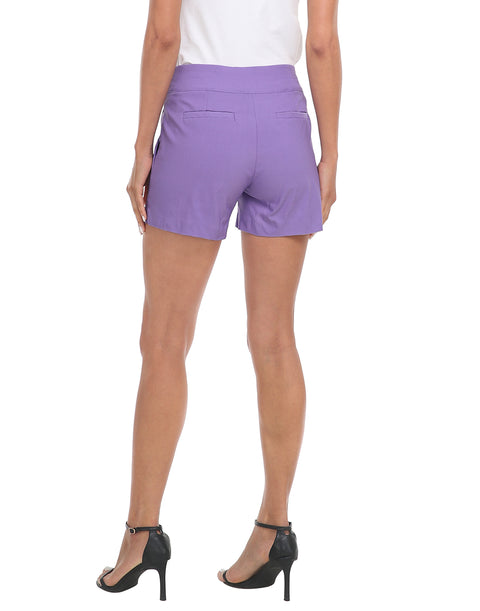 Pull-on Chino Shorts for Women with 4" Inseam