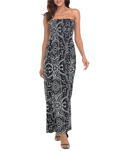 Strapless Summer Maxi Dress