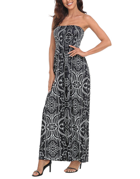 Strapless Summer Maxi Dress