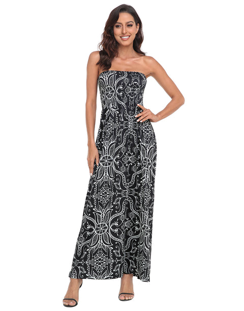 Strapless Summer Maxi Dress