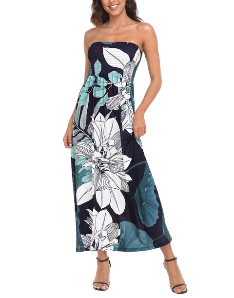 Strapless Summer Maxi Dress