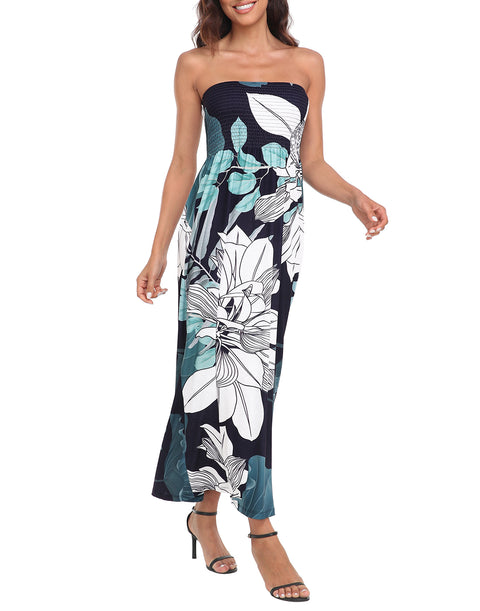 Strapless Summer Maxi Dress