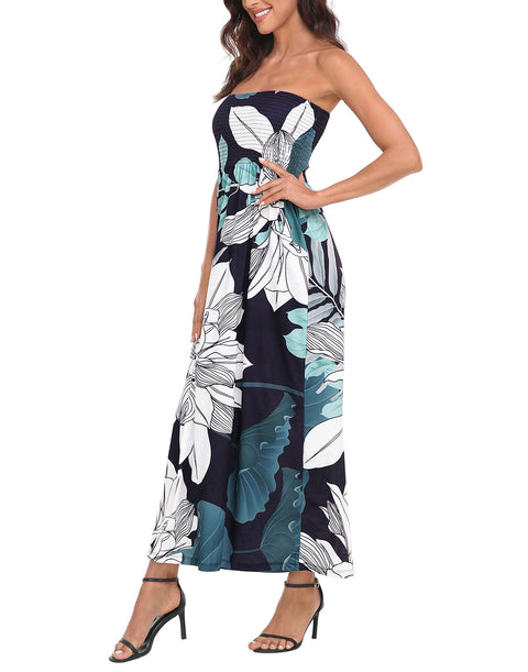 Strapless Summer Maxi Dress