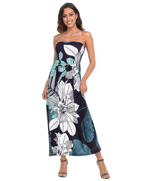 Strapless Summer Maxi Dress