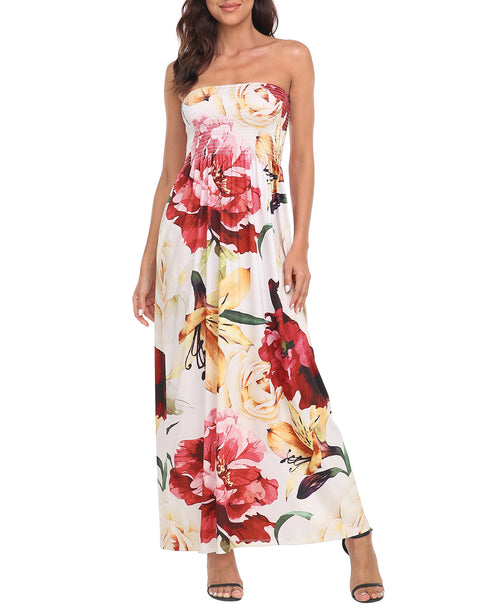 Strapless Summer Maxi Dress