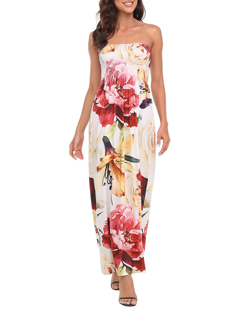 Strapless Summer Maxi Dress