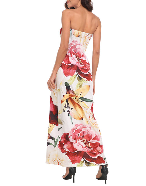 Strapless Summer Maxi Dress