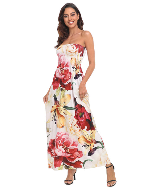 Strapless Summer Maxi Dress