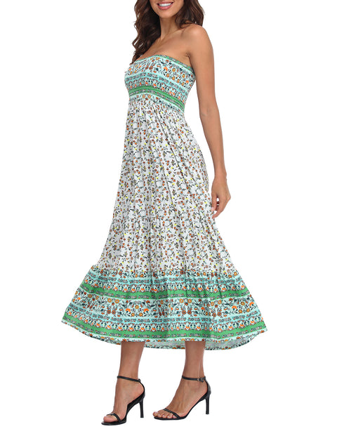 Strapless Summer Maxi Dress